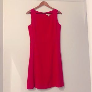 Banana Republic Raspberry Fit & Flare Dress